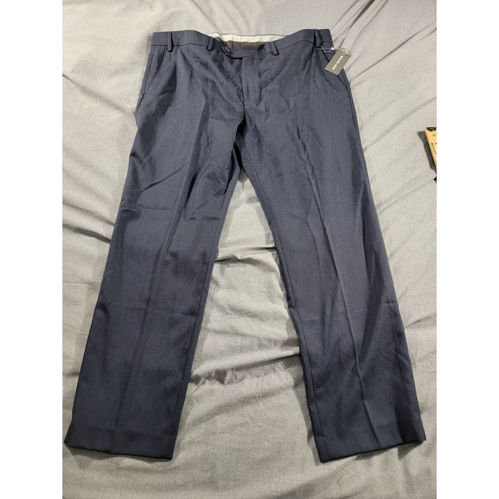 MICHAEL KORS Matisse Blue Flat Front‎ Dress Pants  Slacks size 40x30 NEW